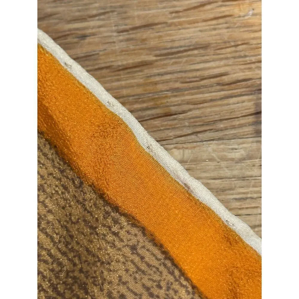 Pertegaz Women's Brown 100 %Silk Square Scarf